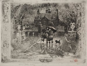 Os vizinhos do país, 1879-1880. de Felix Hilaire Buhot