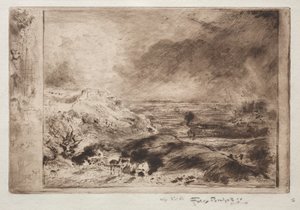 A Tempestade, depois de Constable de Felix Hilaire Buhot