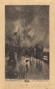 Un Débarquement en Angleterre (Desembarque na Inglaterra) de Felix Hilaire Buhot
