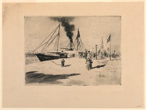 Atirou em Trouville de Felix Hilaire Buhot
