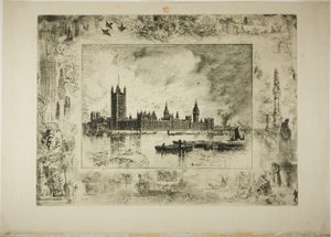 Palácio de Westminster de Felix Hilaire Buhot