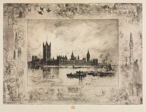 Praça de Westminster de Felix Hilaire Buhot