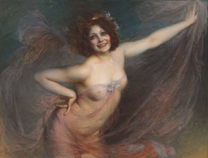 Retrato de Loie Fuller de Felix Hippolyte Lucas