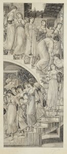 As escadas de ouro, depois de Sir Edward Coley Burne-Jones de Felix Jasinski