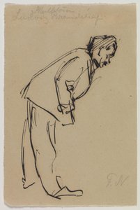 Retrato de Ludvig Brandstrup, inclinado para a frente de Felix Nylund