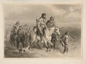 Bandidos da fronteira invadindo o Kansas