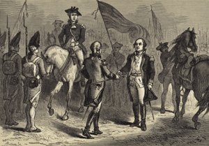 General Lincoln recebendo a Espada de Cornwallis do General O