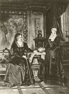 Tudo fica bem quando termina bem. Ato I, Cena III (gravura) de Felix Octavius Carr Darley