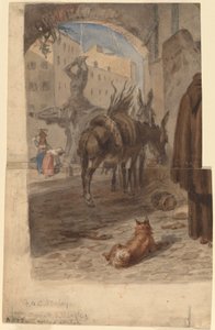 Fonte Bernini, Roma [reto] de Felix Octavius Carr Darley