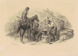 Ferreiro em Goldfields de Felix Octavius Carr Darley
