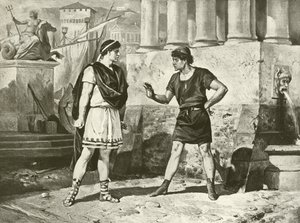 Comédia de Erros. Ato I, Cena II (gravura) de Felix Octavius Carr Darley