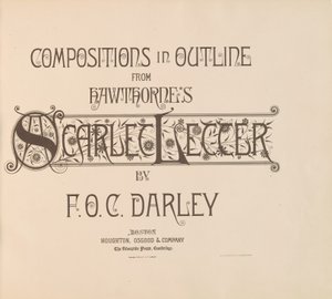 Composições em Esboço da Letra Escarlate de Hawthorne de Felix Octavius Carr Darley
