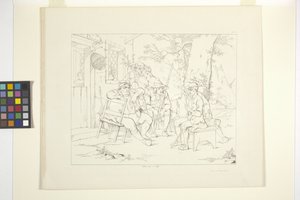 Ilustrações de Rip Van Winkle, Placa 3 (litografia) de Felix Octavius Carr Darley