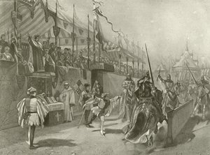 Rei Ricardo II. Ato I, Cena III (gravura) de Felix Octavius Carr Darley