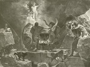 Macbeth. Ato IV, Cena I (gravura) de Felix Octavius Carr Darley