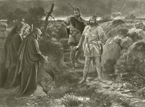 Macbeth. Ato I, Cena III (gravura) de Felix Octavius Carr Darley