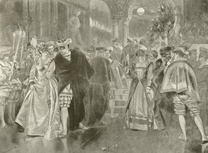 Muito barulho por nada. Ato II, Cena I (gravura) de Felix Octavius Carr Darley