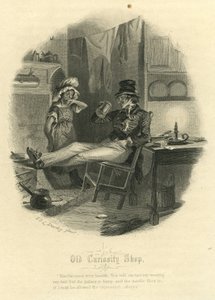 Old Curiosity Shop - A Marquesa e o Sr. Swiveller de Felix Octavius Carr Darley