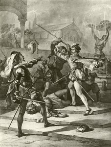 Romeu e Julieta. Agir I-Cena I (gravura)