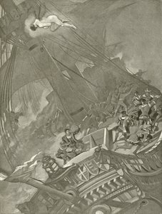 A tempestade. Ato I, Cena I (gravura) de Felix Octavius Carr Darley