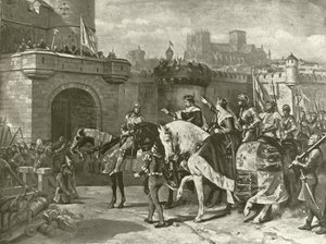 Terceira parte de Henry VI. Ato II, Cena II (gravura) de Felix Octavius Carr Darley