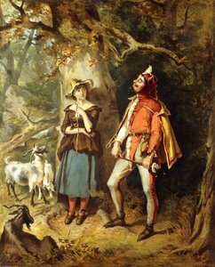 Touchstone e Audrey, 1886 de Felix Octavius Carr Darley
