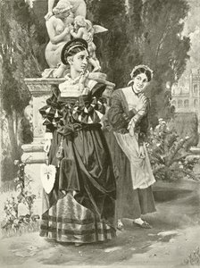 Dois cavalheiros de Verona. Ato I, Cena II (gravura) de Felix Octavius Carr Darley