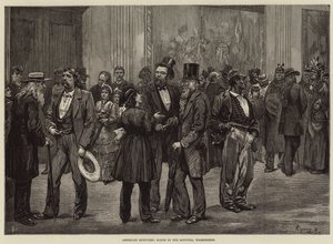 Esboços americanos, cena na rotunda, Washington
