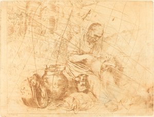 O Tinker (Le retameur) de Felix Régamey after Alphonse Legros