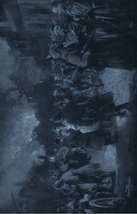 Da Frente Ocidental. Após a batalha, ilustração de Hindenburg publicada pela Daterlandischer Derlag C U Weller Berlin de Felix Schwormstadt
