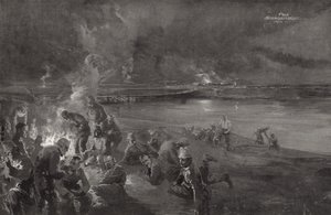 Alemães no relógio no rio Maas de Felix Schwormstadt