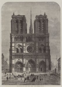 Restauração de Notre Dame, Paris, a fachada ocidental