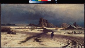 Degel (Thaw) - Peinture de Fyodor Vasilyev (Feodor Alexandrovich, Fiodor Alexandrovitch Vassiliev (1850-1873), huile sur toile