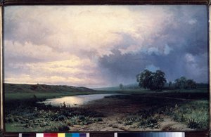Pradarias inondees (Flooded Meadow) - Peinture de Fyodor Alexandrovich Vasilyev (Feodor Alexandrovich, Fiodor Alexandrovitch Vassiliev) (1850-1873), huile sur toile
