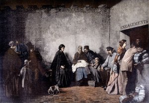 O Monte da Piedade - da pintura de Heilbuth - no "Le Petite Journal" Dezembro 1895 de Ferdinand (after) Heilbuth