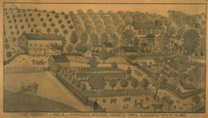A Propriedade de John P. e Catharina Schuring, Franklin Town, Condado de Allegheny, Pensilvânia de Ferdinand A. Brader