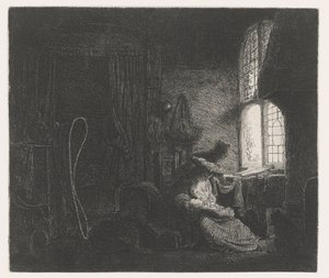 (A Sagrada) Família numa sala de Ferdinand Bol