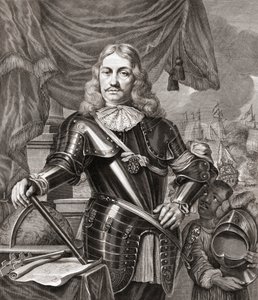 Cornelis Maartenszoon Tromp, depois de uma gravura de Lambert Visscher a partir de uma pintura de Ferdinand Bol de Ferdinand Bol