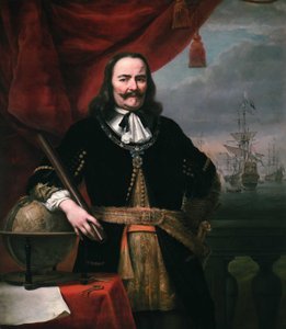 Tenente-almirante Michiel de Ruyter (1607-1676) de Ferdinand Bol