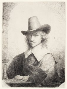 Homem de chapéu alto, c.1645-50 de Ferdinand Bol