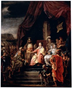 Moisés e Jetro, c1655-c1656 de Ferdinand Bol