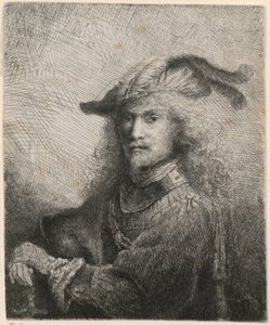 Retrato de um oficial (possível autorretrato do artista?) de Ferdinand Bol