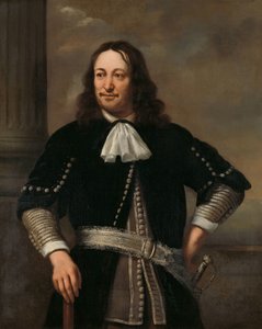Retrato de um Oficial Naval, provavelmente Vice-Almirante Aert van Nes (1626-1693) de Ferdinand Bol
