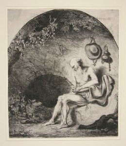 São Jerónimo na Caverna de Ferdinand Bol