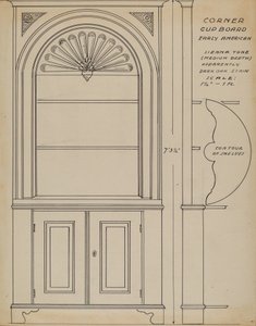Armário de canto de Ferdinand Cartier
