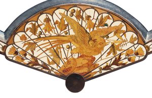 Detalhe de um espelho de mesa, Maison Giroux, c.1880 de Ferdinand Duvinage