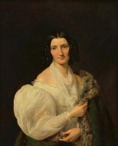 Barbara von Schickh, noiva de Wolfgang Ritter von Manner de Ferdinand Georg Waldmüller