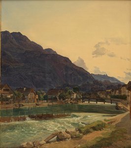 O rio Traun, junto a Ischl de Ferdinand Georg Waldmüller