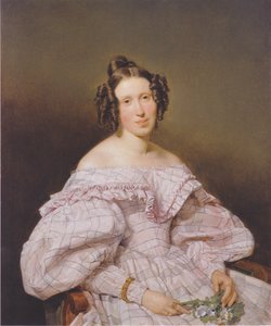 Retrato de uma mulher de Ferdinand Georg Waldmüller