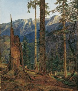 As Montanhas do Inferno perto de Ischl de Ferdinand Georg Waldmuller